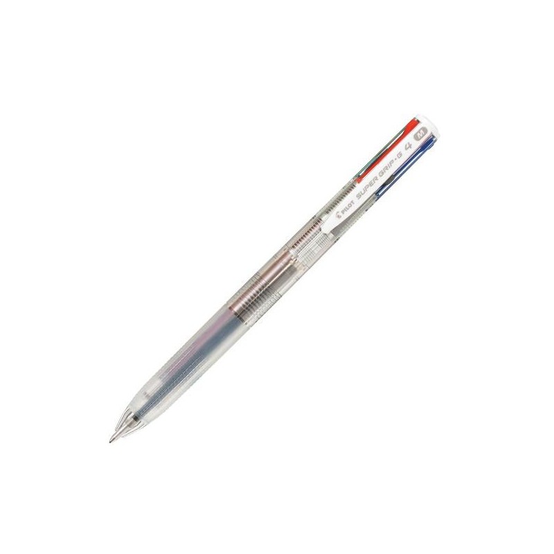 Bolígrafo Pilot Supergrip 4 colores - Trazo 0,4 mm - Colores surtidos Bolígrafo Pilot Supergrip 4 colores - Trazo 0,4 mm - Colores surtidos