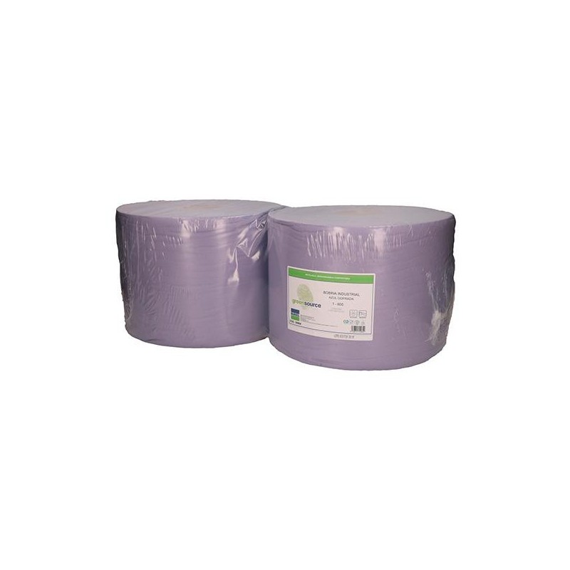 Bobina industrial Green Source - 30 cm x 800 m - Color azul - Pack 2 ud