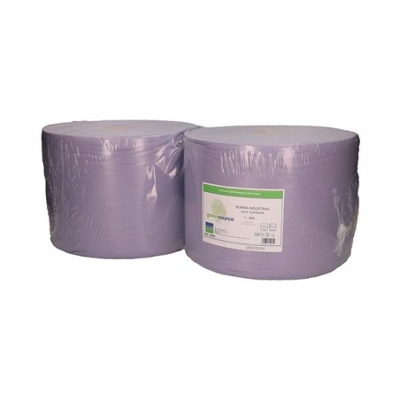 Bobina industrial Green Source - 30 cm x 800 m - Color azul - Pack 2 ud