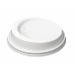 Tapa para vasos compostable - 80 mm - Pack 100 ud