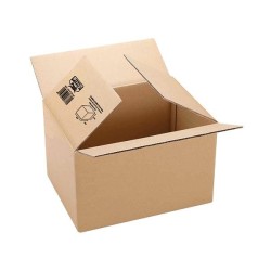 Caja embalaje - Cartón ondulado - Canal doble 5 + 3 mm - 400 x 290 x 220 mm (PACK INDIVISIBLE DE 15 UNIDADES)