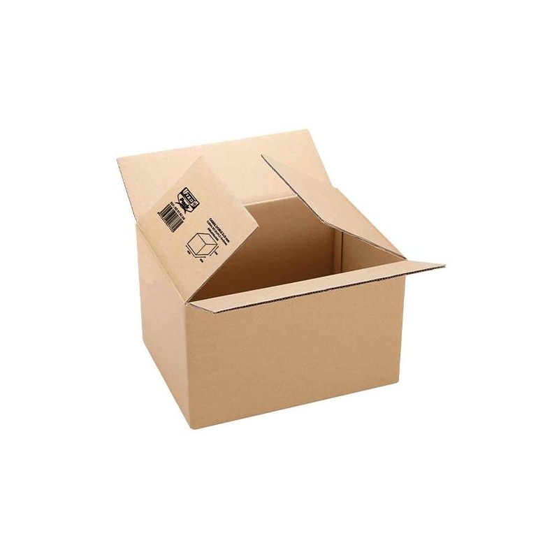 Caja embalaje - Cartón ondulado - Canal doble 5 + 3 mm - 400 x 290 x 220 mm (PACK INDIVISIBLE DE 15 UNIDADES)