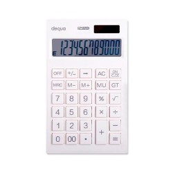 Calculadora de oficina Dequa 12 dígitos - Color blanco