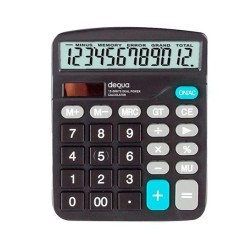 Calculadora de oficina Dequa 12 dígitos - Color negro