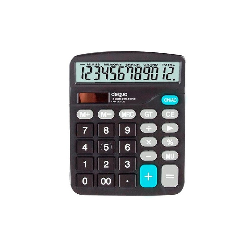 Calculadora de oficina Dequa 12 dígitos - Color negro