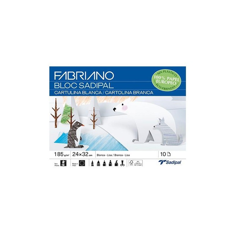 Cuaderno manualidades Sadipal - Cartulinas - 32 x 24 cm - Color blanco Cuaderno manualidades Sadipal - Cartulinas - 32 x 24 cm - Color blanco