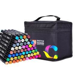 Rotulador de dibujo Deli Color Emotion - Doble punta - Colores surtidos - Envase 60 ud.
