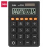 Calculadora de bolsillo Deli EM130 - 12 dígitos - Color gris oscuro
