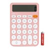 Calculadora de bolsillo Deli EM124 - 12 dígitos - Color rosa