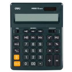 Calculadora de sobremesa Deli EM888F - 12 dígitos - Color verde