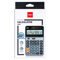 Calculadora de sobremesa Deli EM350 - 12 dígitos - Color negro
