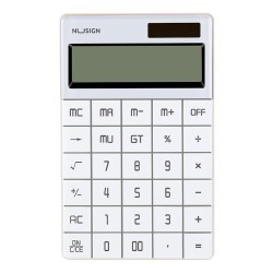 Calculadora de sobremesa Deli ENS041 - 12 dígitos - Color blanco