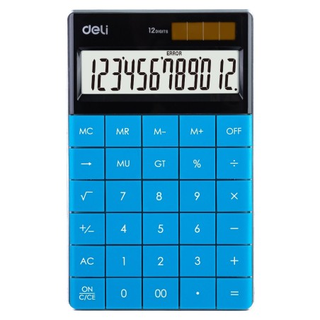 Calculadora de sobremesa Deli E1589 - 12 dígitos - Color azul