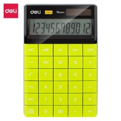 Calculadora de sobremesa Deli E1589 - 12 dígitos - Color verde