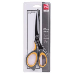 Tijeras Deli Ergo Soft - 21 cm - Color negro