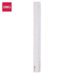 Regla Deli Essential - 30 cm - Color transparente