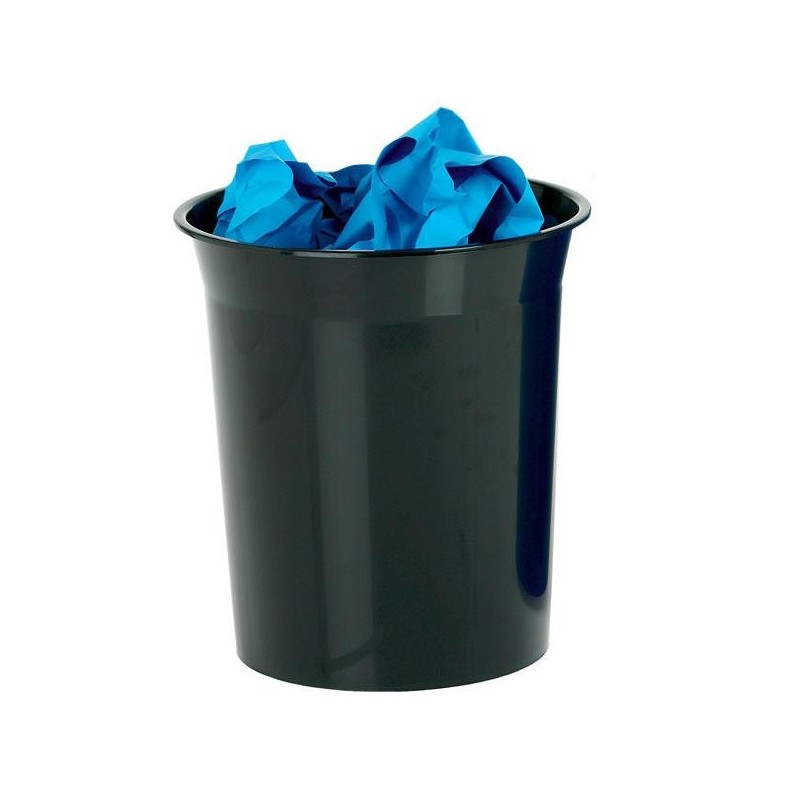 Papelera Archivo 2000 - Plástico - 14 L - Color negro
