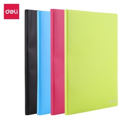 Carpeta 80 fundas Deli Rio Soft - PP - A4 - Color surtido aleatorio