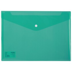 Sobre con broche Deli Aurora - PP - A4 - 160 micras - Color verde