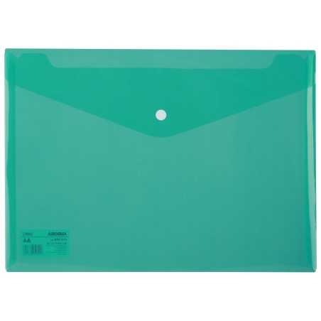 Sobre con broche Deli Aurora - PP - A4 - 160 micras - Color verde