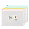 Bolsa cremallera Deli Classic - PVC - A5 - 180 micras - Color surtido aleatorio