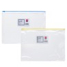Bolsa cremallera Deli Classic - PVC - A4 - 180 micras - Color surtido aleatorio