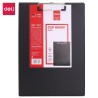 Portabloc con pinza Deli Start - PVC -A4 - Color negro