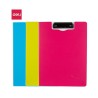 Portabloc carpeta de pinza con tapa Deli Rio - PP -A4 - Color surtido aleatorio