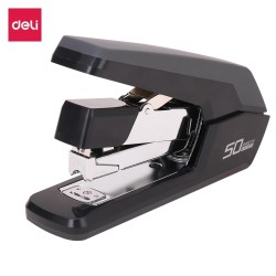Grapadora Deli Effortless Exceed - 50 hojas - Color negro