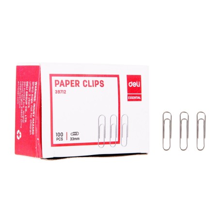 Clips Deli Essential - 33 mm - Caja 100 ud.