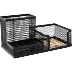 Organizador rejilla Deli - 215 x 75 x 53 mm - Color negro