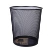 Papelera rejilla Deli - Metal - 12 L - Color negro