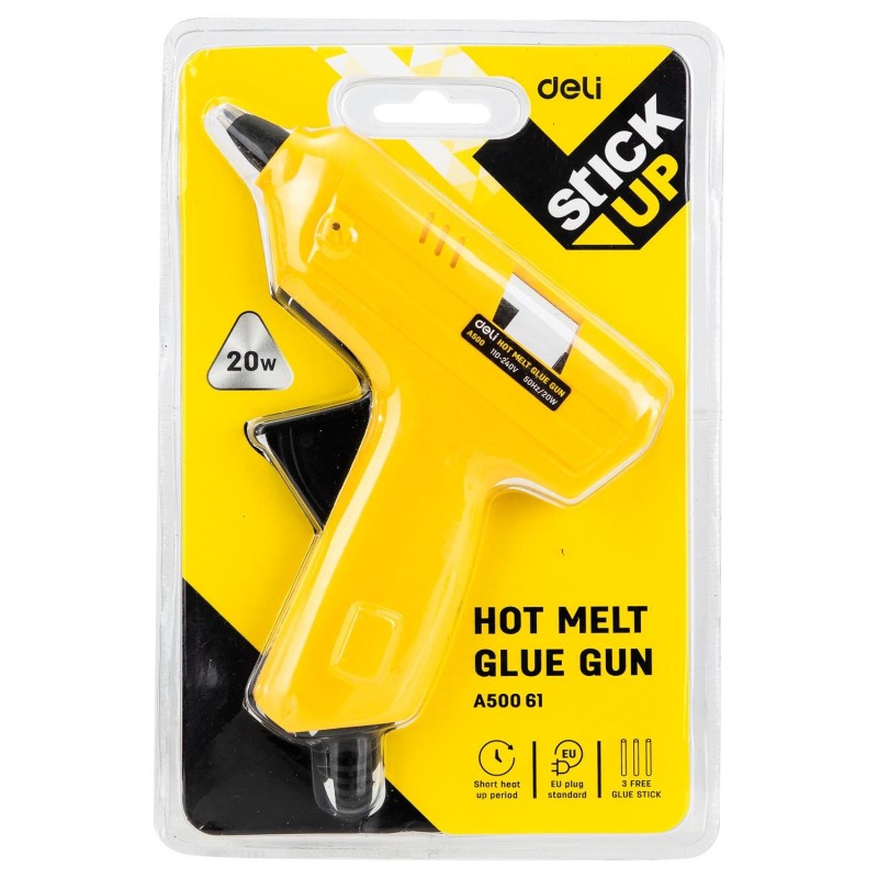 Pistola silicona termofusible Deli Stick Up - 20 W - 7 mm Pistola silicona termofusible Deli Stick Up - 20 W - 7 mm