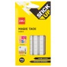 Masilla adhesiva cuarteada Deli Stick Up - 35 g - Color blanco 60 pastillas