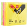 Cubo de notas adhesivas Deli Stick Up - 4 x 100 hojas - 76 x 76 mm - Colores neón surtidos