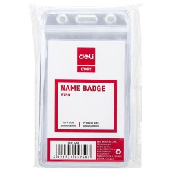 Portanombre Deli Start - PVC - Vertical - Envase 10 ud.