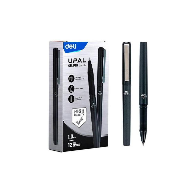 Roller Deli Upal - Punta 1 mm - Color negro Roller Deli Upal - Punta 1 mm - Color negro