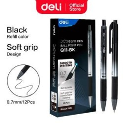 Bolígrafo retráctil Deli Xtream Pro - Punta 0,7 mm - Color negro