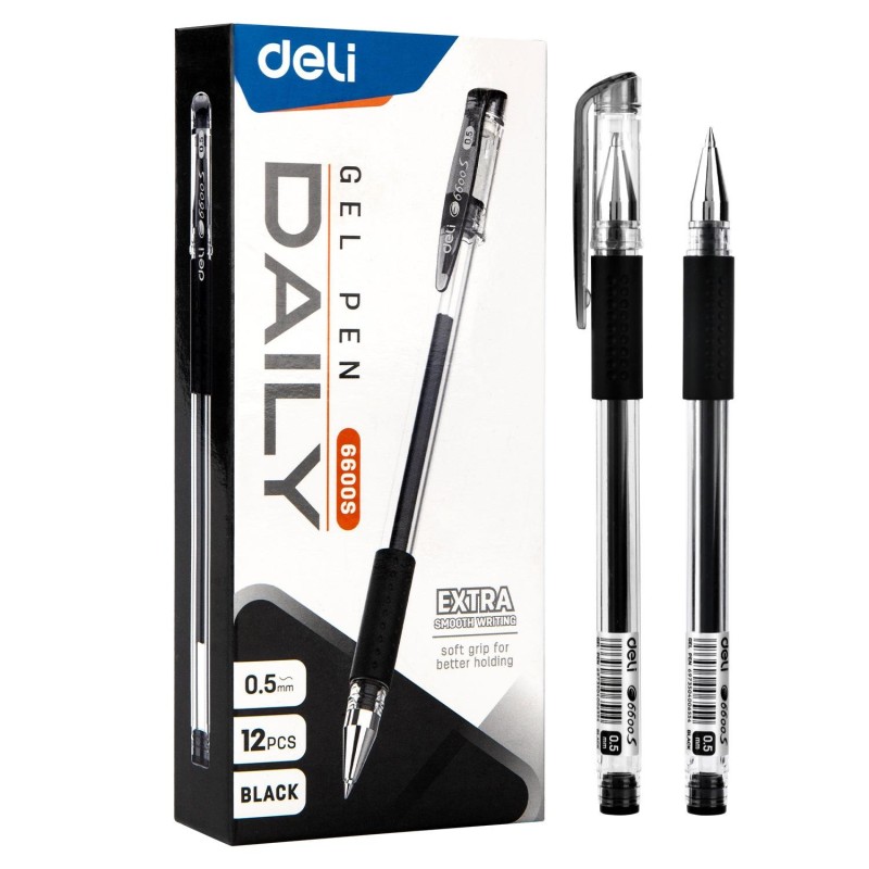 Roller Deli Daily - Punta 0,5 mm - Color negro Roller Deli Daily - Punta 0,5 mm - Color negro
