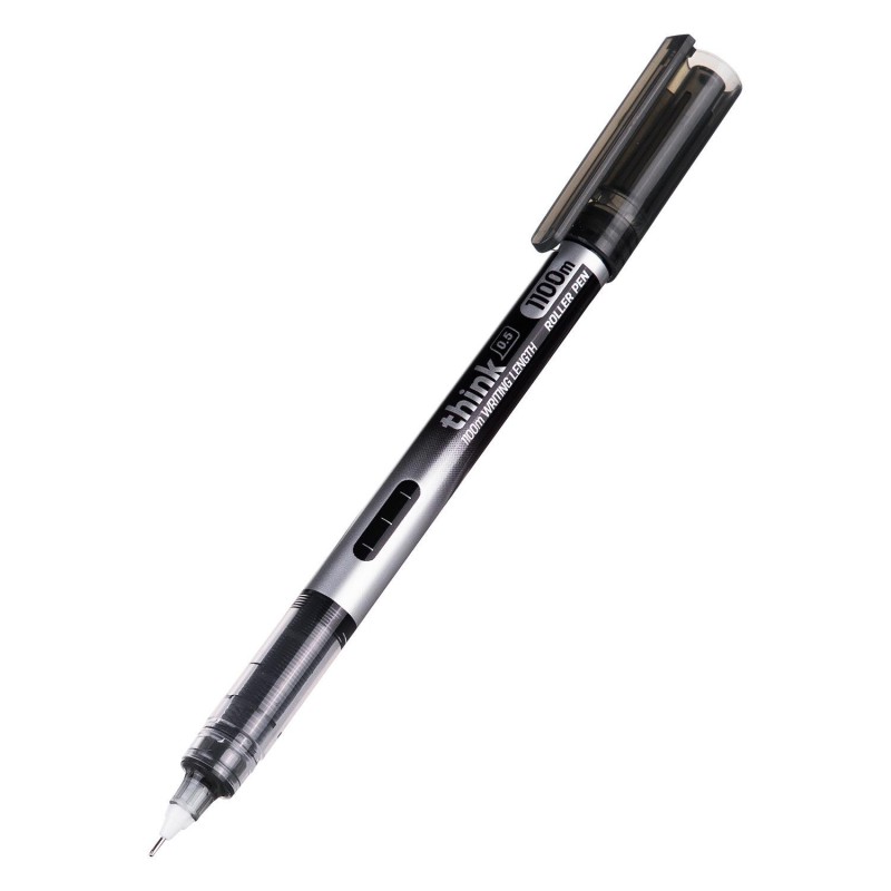 Roller Deli Think - Punta aguja 0,5 mm - Color negro Roller Deli Think - Punta aguja 0,5 mm - Color negro