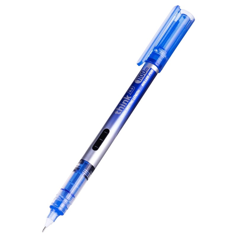 Roller Deli Think - Punta aguja 0,5 mm - Color azul Roller Deli Think - Punta aguja 0,5 mm - Color azul
