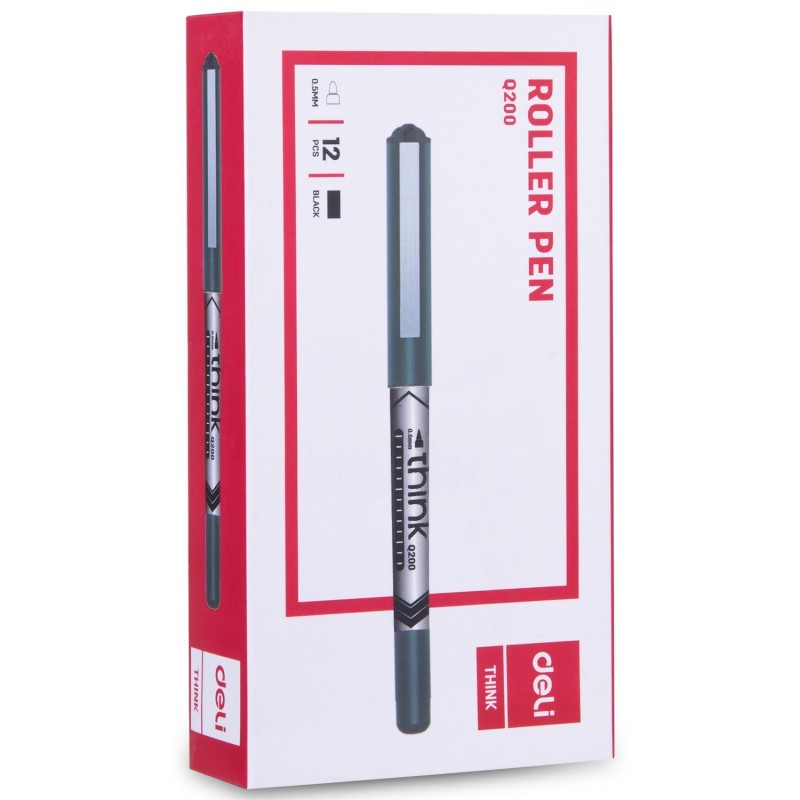Roller Deli Think - Punta 0,5 mm - Color negro Roller Deli Think - Punta 0,5 mm - Color negro