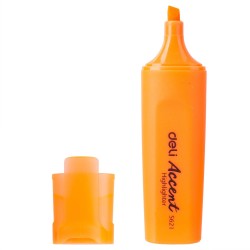 Marcador fluorescente Deli Accent - Trazo 1 / 5 mm - Color naranja