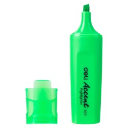 Marcador fluorescente Deli Accent - Trazo 1 / 5 mm - Color verde