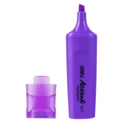 Marcador fluorescente Deli Accent - Trazo 1 / 5 mm - Color lila