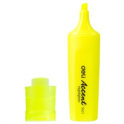 Marcador fluorescente Deli Accent - Trazo 1 / 5 mm - Color amarillo
