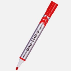 Marcador pizarra Deli Think - Punta 2 mm - Color rojo