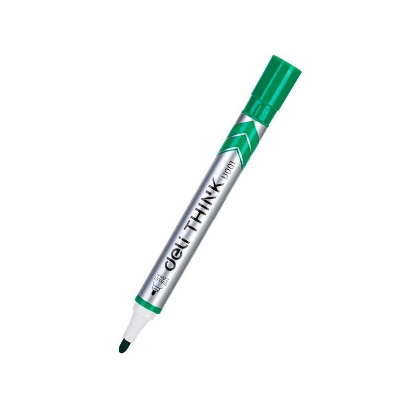 Marcador pizarra Deli Think - Punta 2 mm - Color verde Marcador pizarra Deli Think - Punta 2 mm - Color verde