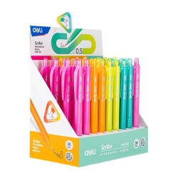 Portaminas Deli Scribe - Mina 0,5 mm - Colores surtidos