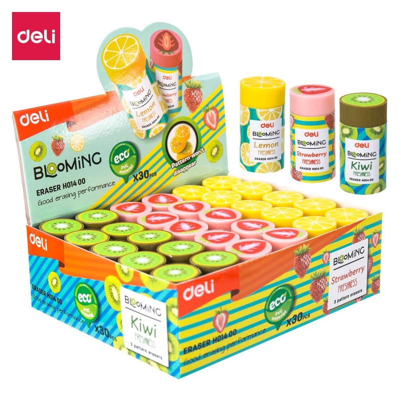 Goma de borrar Deli Blooming - Colores surtidos (PACK INDIVISIBLE DE 30 UNIDADES) Goma de borrar Deli Blooming - Colores surtidos (PACK INDIVISIBLE DE 30 UNIDADES)